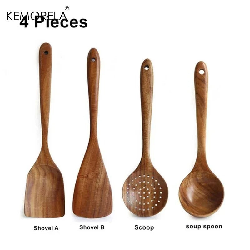 Wooden Spoons For Cooking Wooden Utensils For Cooking With Utensils Holder Teak Wooden Kitchen Utensils Set