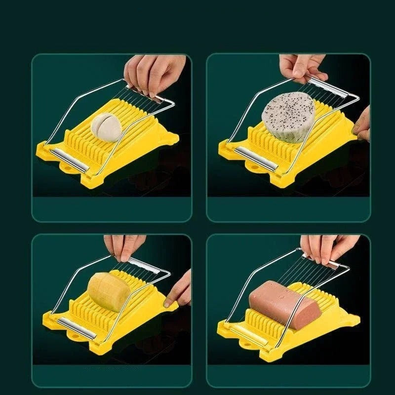 Stainless Steel Luncheon Meat Cutter Multi Function Fruit Cheese Ham Slicer Home Household Small Slicer Kitchen Cooking Gadget