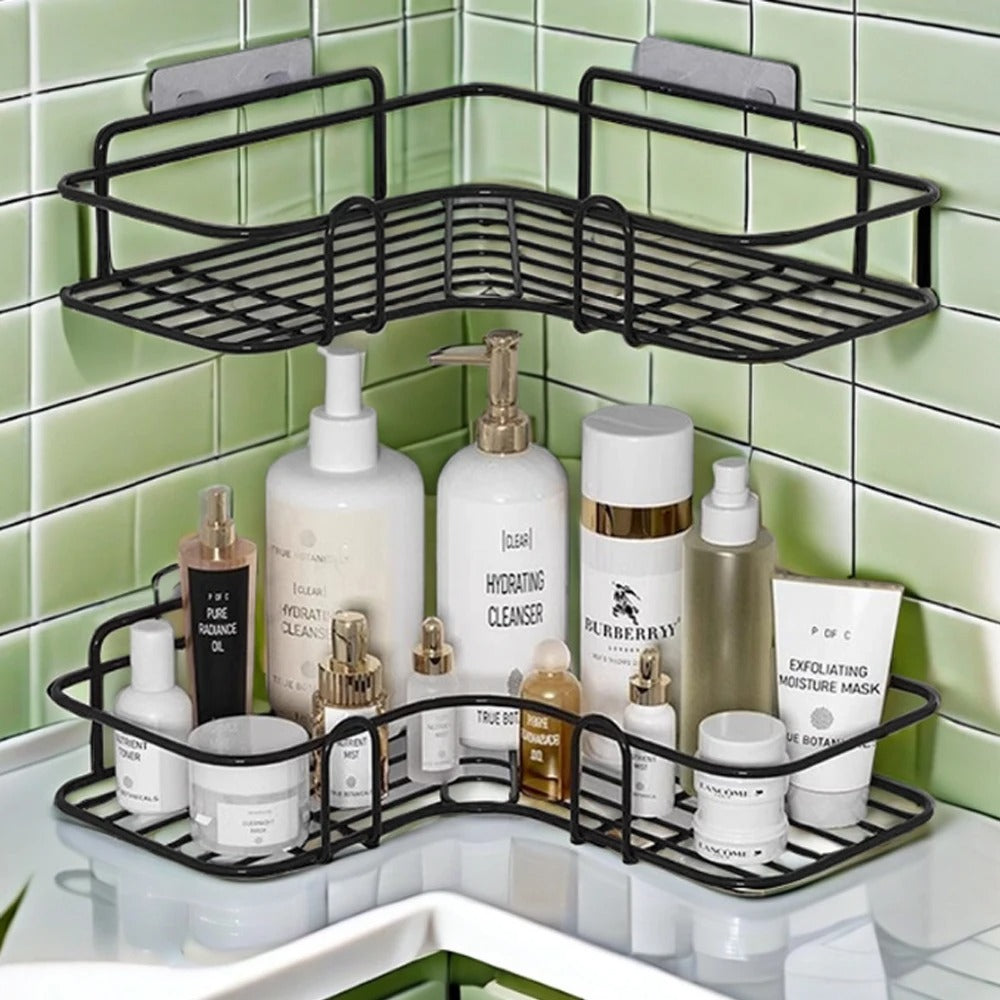 Premium Export Quality Powder Coated Corner Shelf With Seamless Screw Pair (1 piece)