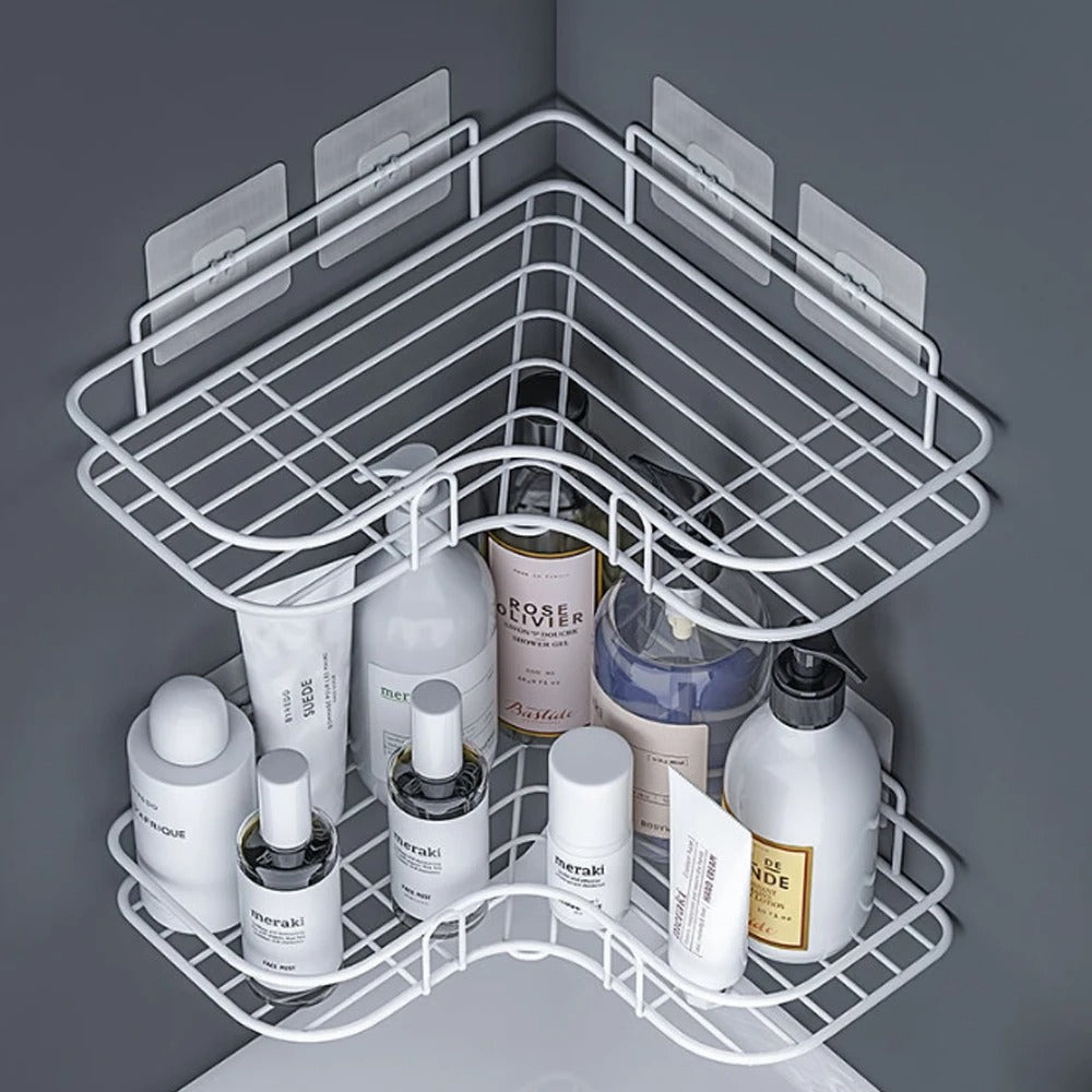 Premium Export Quality Powder Coated Corner Shelf With Seamless Screw Pair (1 piece)