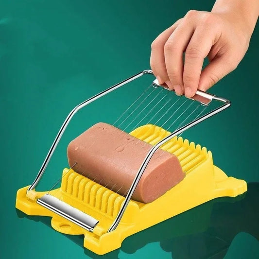 Stainless Steel Luncheon Meat Cutter Multi Function Fruit Cheese Ham Slicer Home Household Small Slicer Kitchen Cooking Gadget