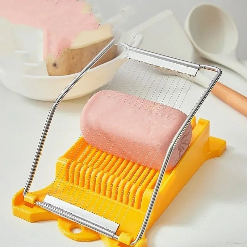 Stainless Steel Luncheon Meat Cutter Multi Function Fruit Cheese Ham Slicer Home Household Small Slicer Kitchen Cooking Gadget