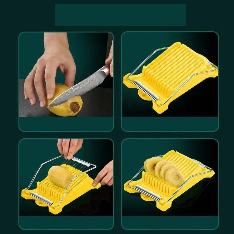 Stainless Steel Luncheon Meat Cutter Multi Function Fruit Cheese Ham Slicer Home Household Small Slicer Kitchen Cooking Gadget